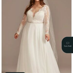 Elegant White Lace Wedding Dress